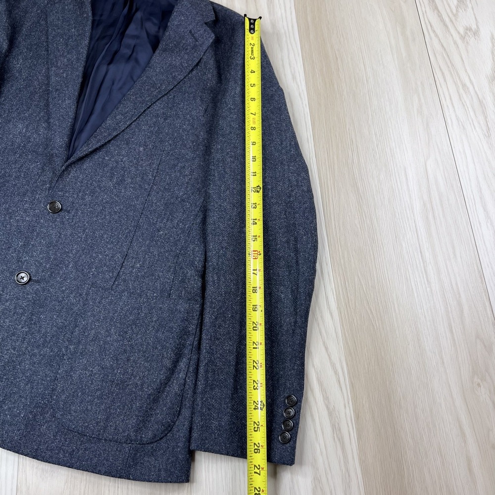 J.Crew Ludlow Slim-fit Unstructured Blazer in English Wool-Cotton Size 42L Blue - Picture 11 of 14